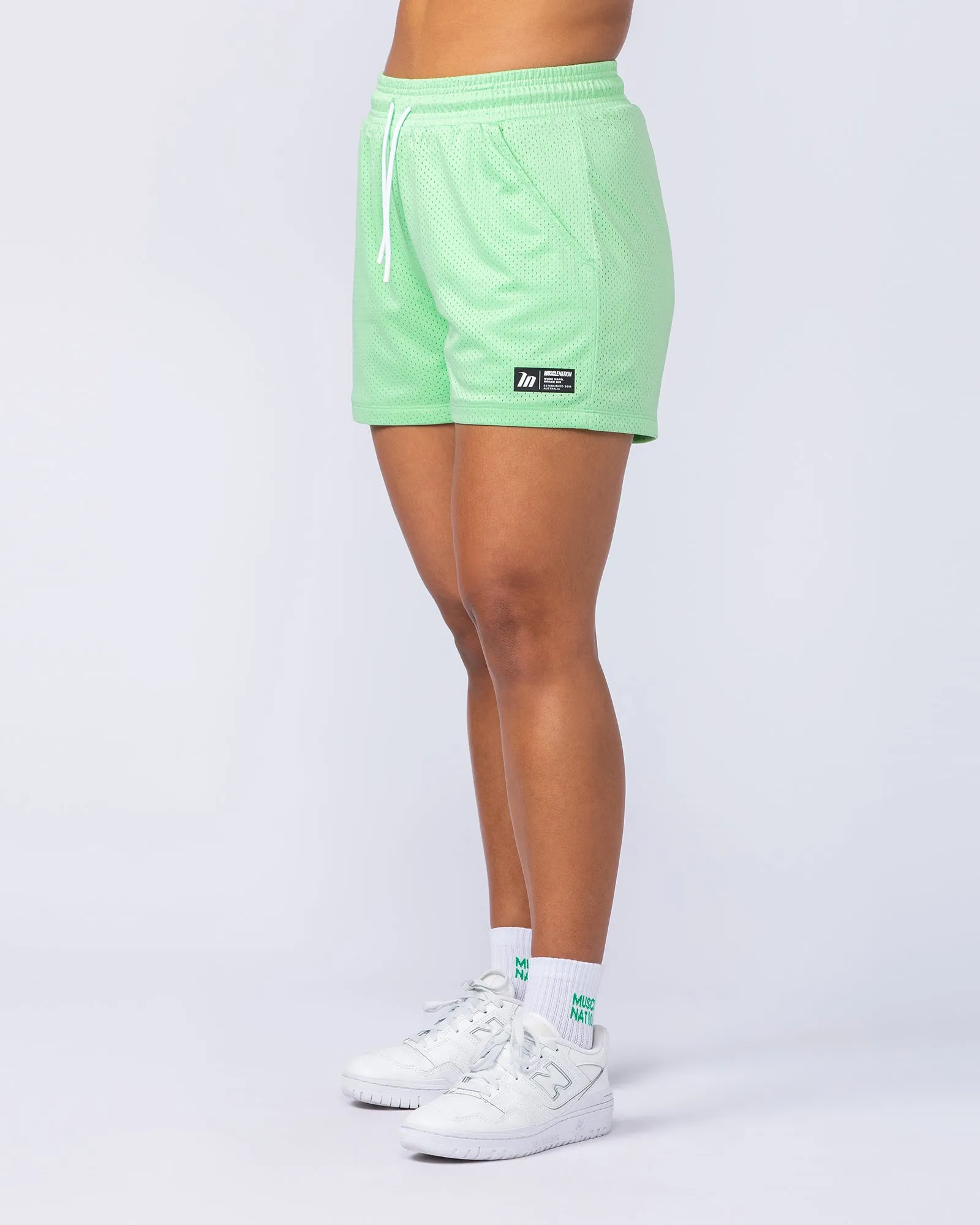Hoops 3" Shorts - Lime Splice