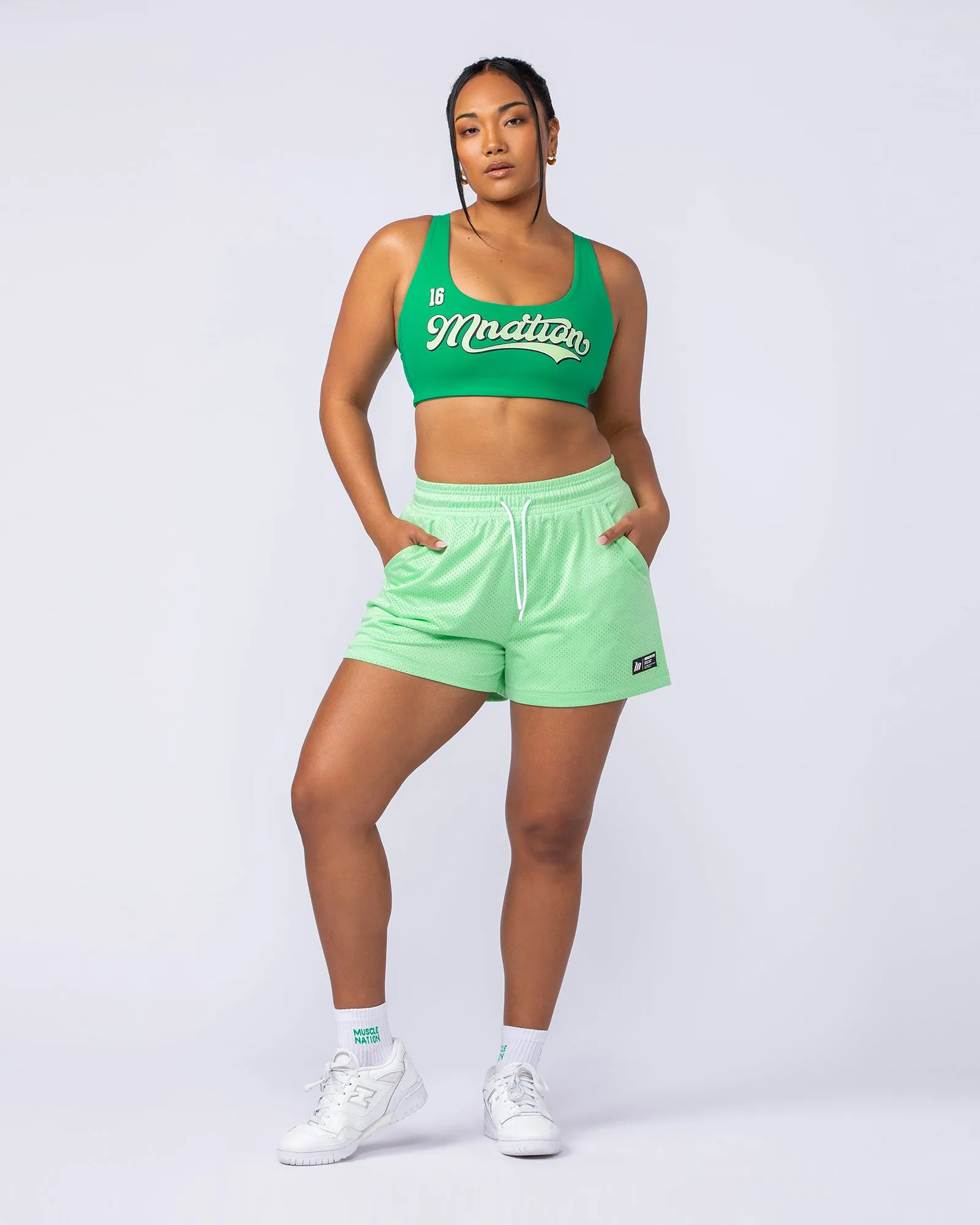 Hoops 3" Shorts - Lime Splice
