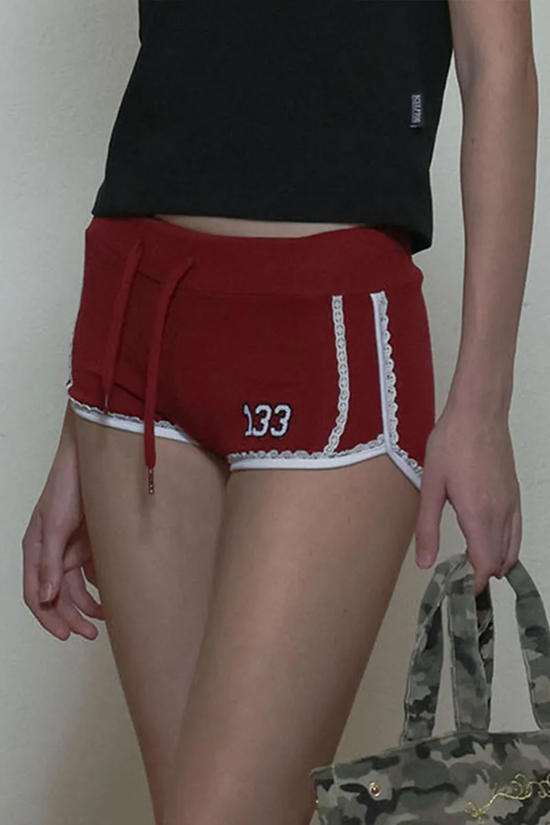 HPP1237 Printed Tie-Waist Shorts