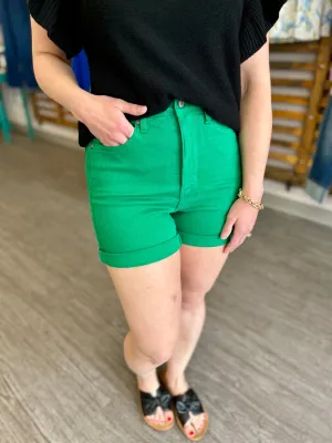 HW Tummy Control Kelly Green Shorts
