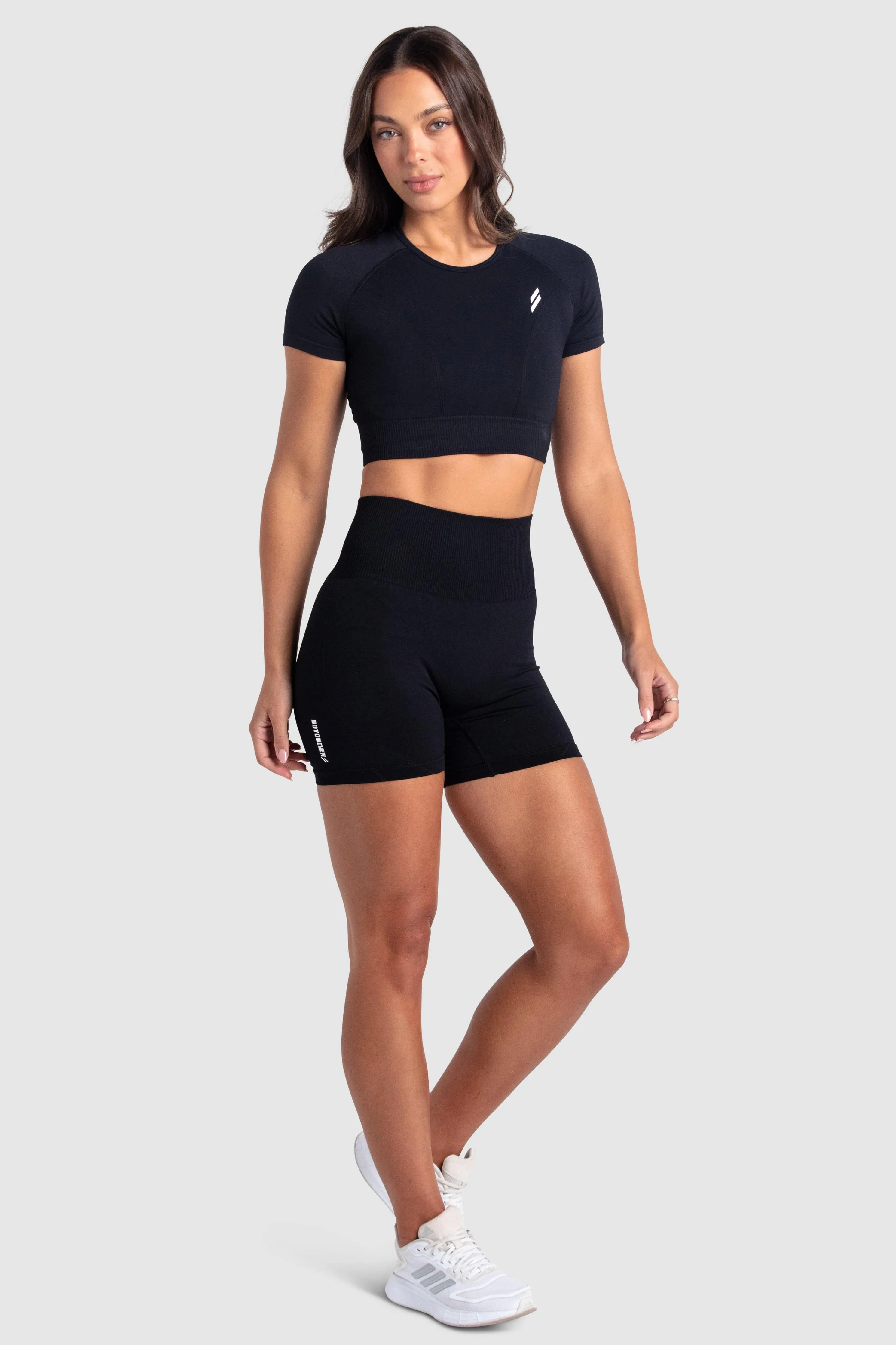 Hyperflex 2 Cropped Tee - Black