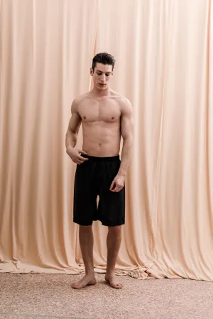 Iberis Long Boxer Shorts Black