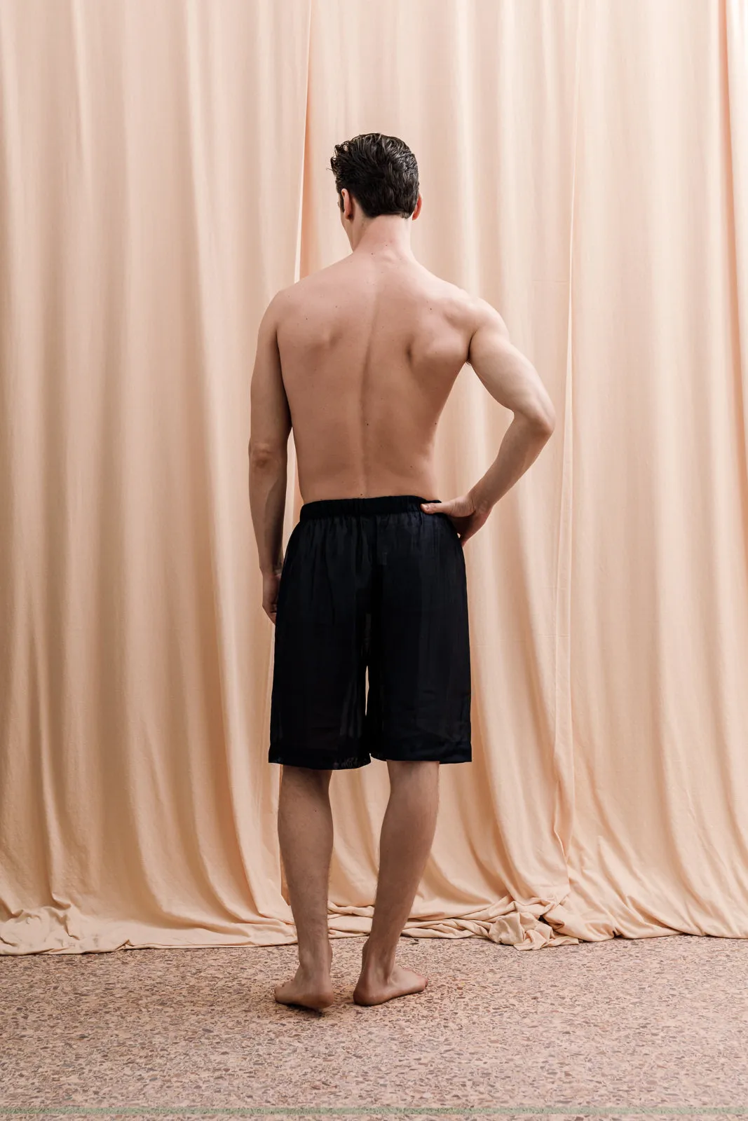 Iberis Long Boxer Shorts Blue