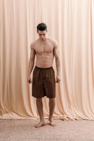 Iberis Long Boxer Shorts Brown