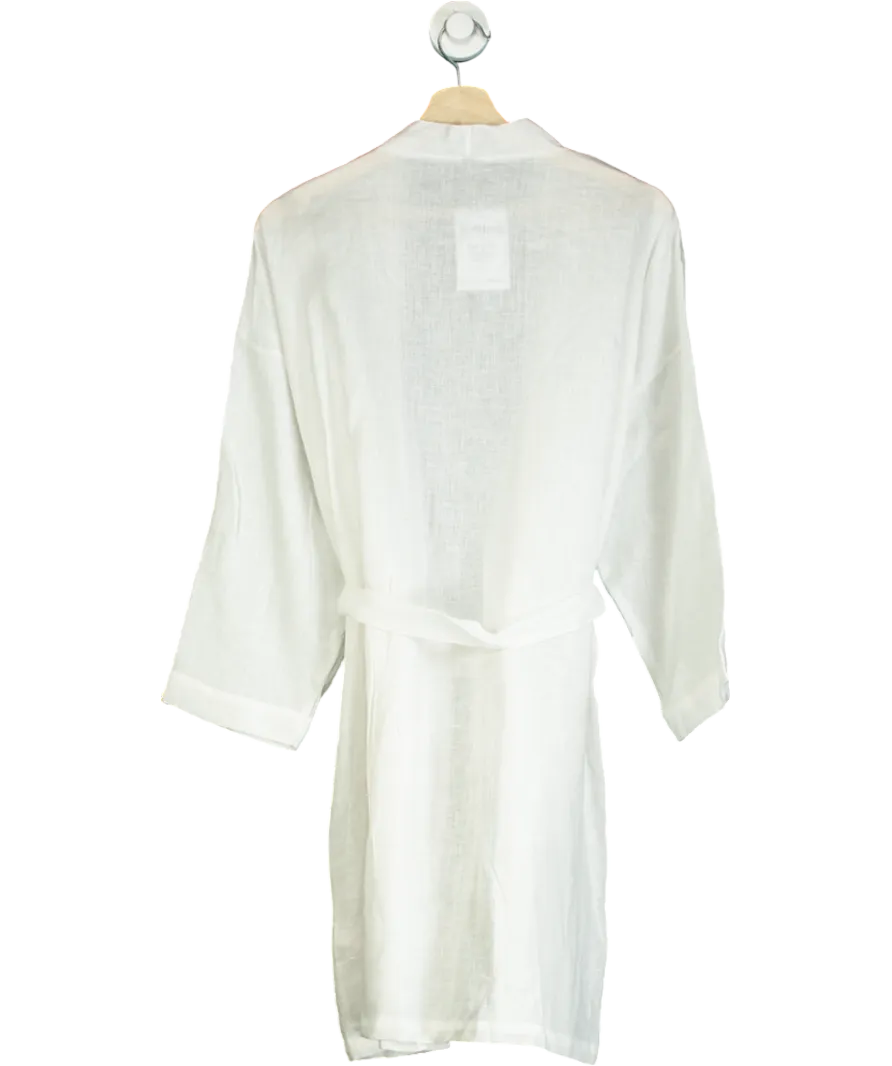 Intimissimi White Linen Look Kimono UK S/M