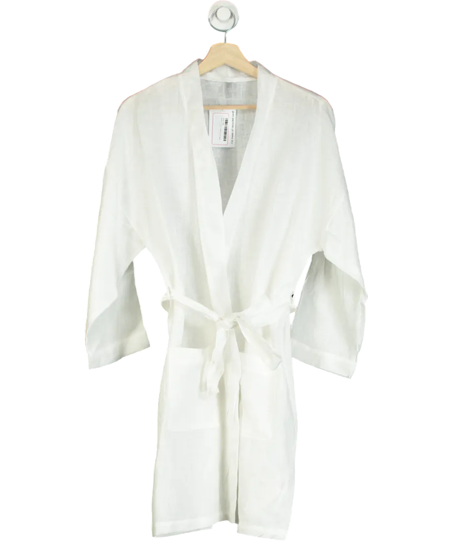 Intimissimi White Linen Look Kimono UK S/M