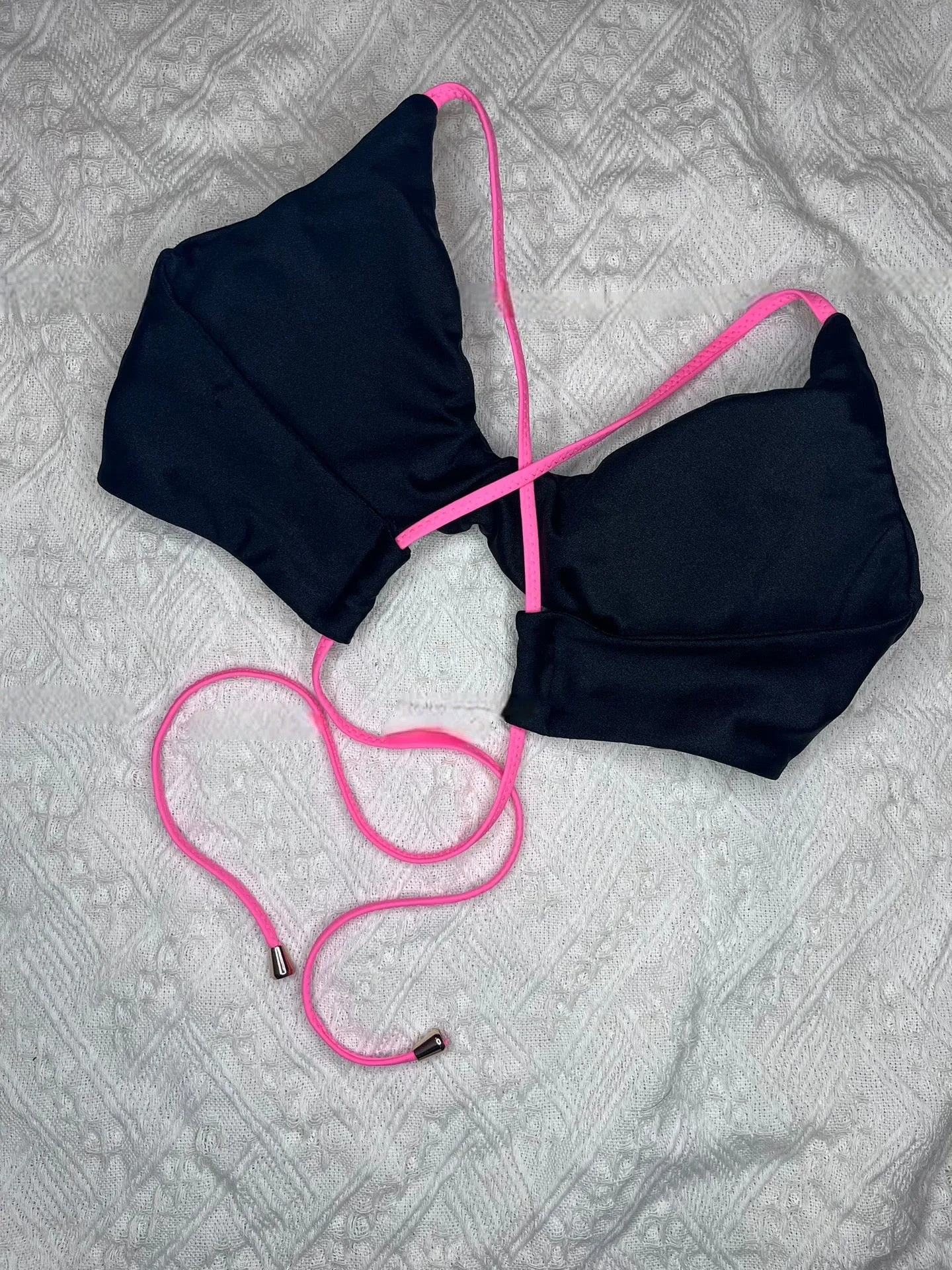 “JANNA” SPORTY TIE BACK BIKINI TOP