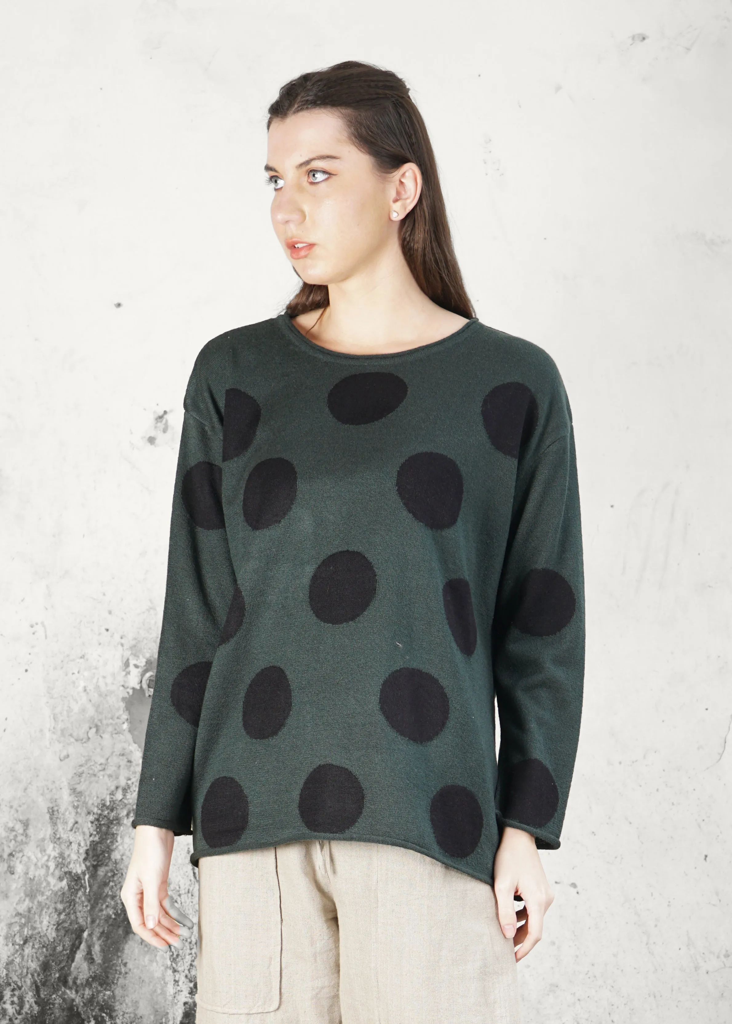 Jasper Knit Top in Khaki