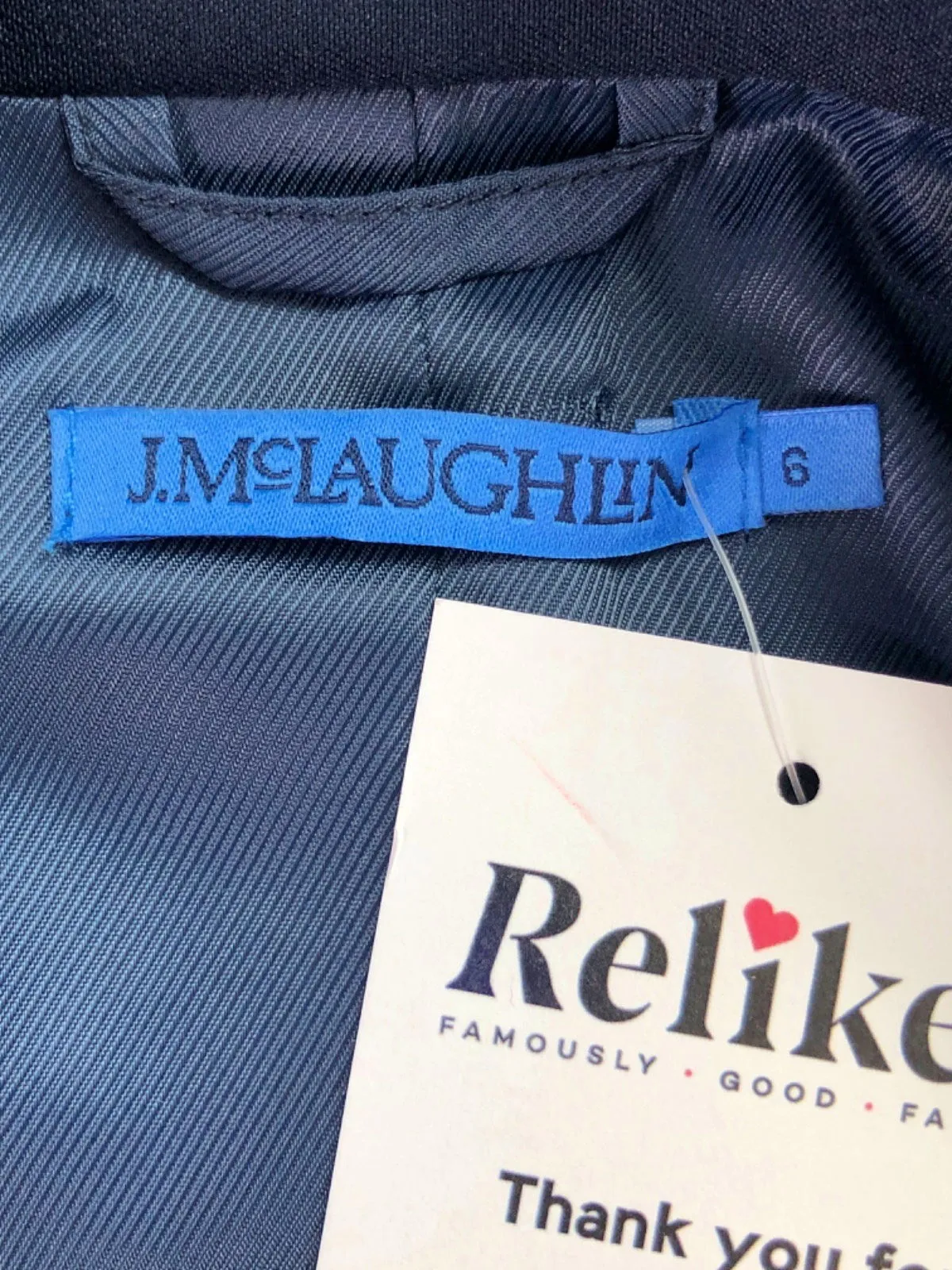 J.McLaughlin Navy Blazer S- UK 6
