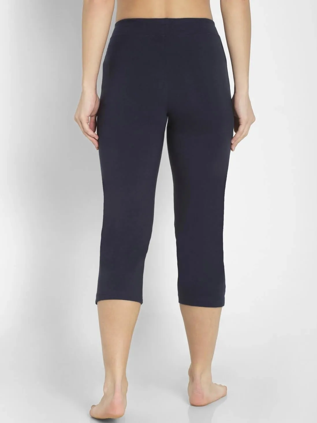 Jockey Navy Capri Pants for Women #1300 [New Fit]