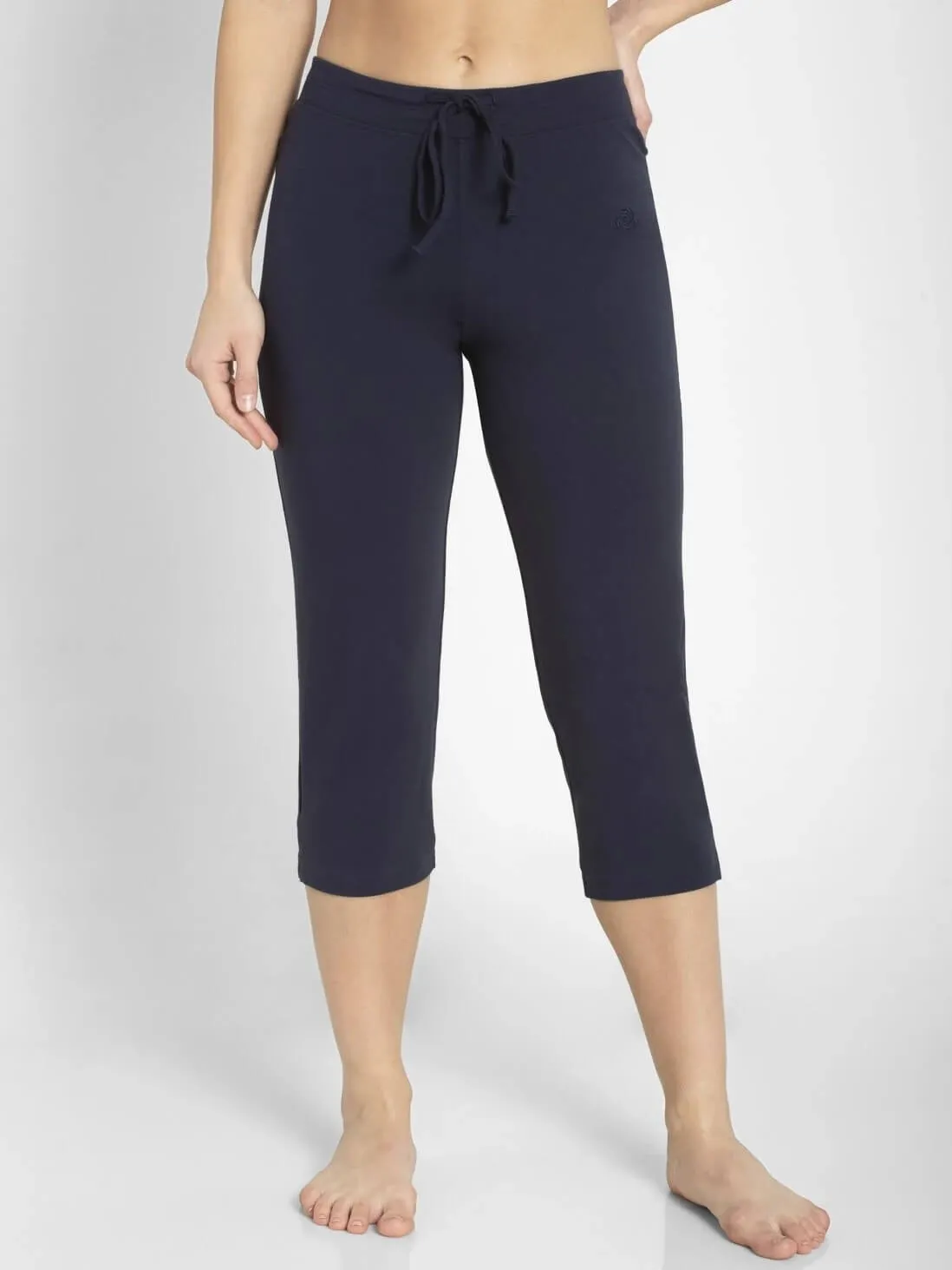 Jockey Navy Capri Pants for Women #1300 [New Fit]