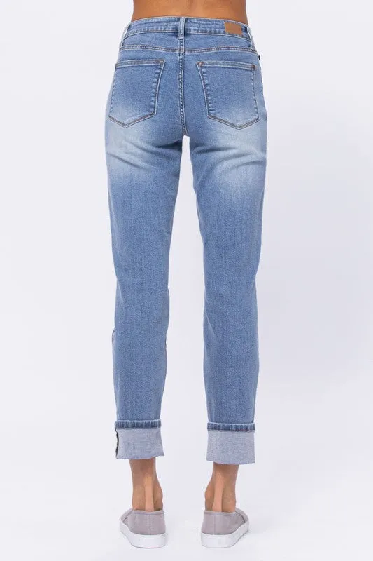 Judy Blue Hi Waist Vintage Wash Boyfriend 8685 6/20/24
