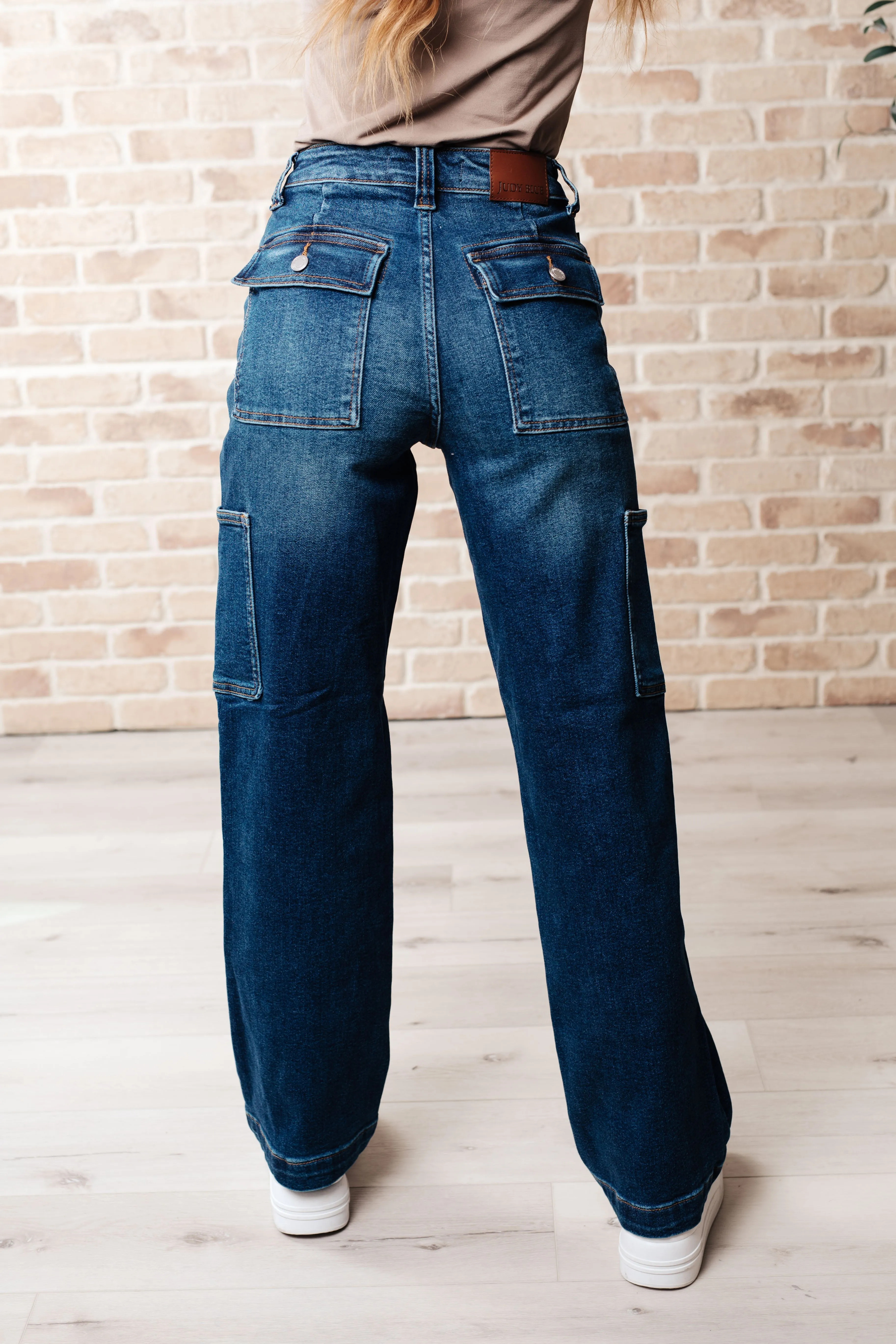 Judy Blue High-Rise Cargo Straight Jeans