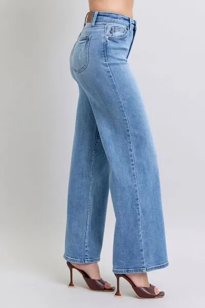 Judy Blue Wide Leg Jeans with Pockets
