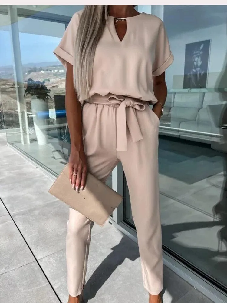 Jumpsuit - Relaxed Fit - With Waistband - Perfect for Festive Occasions