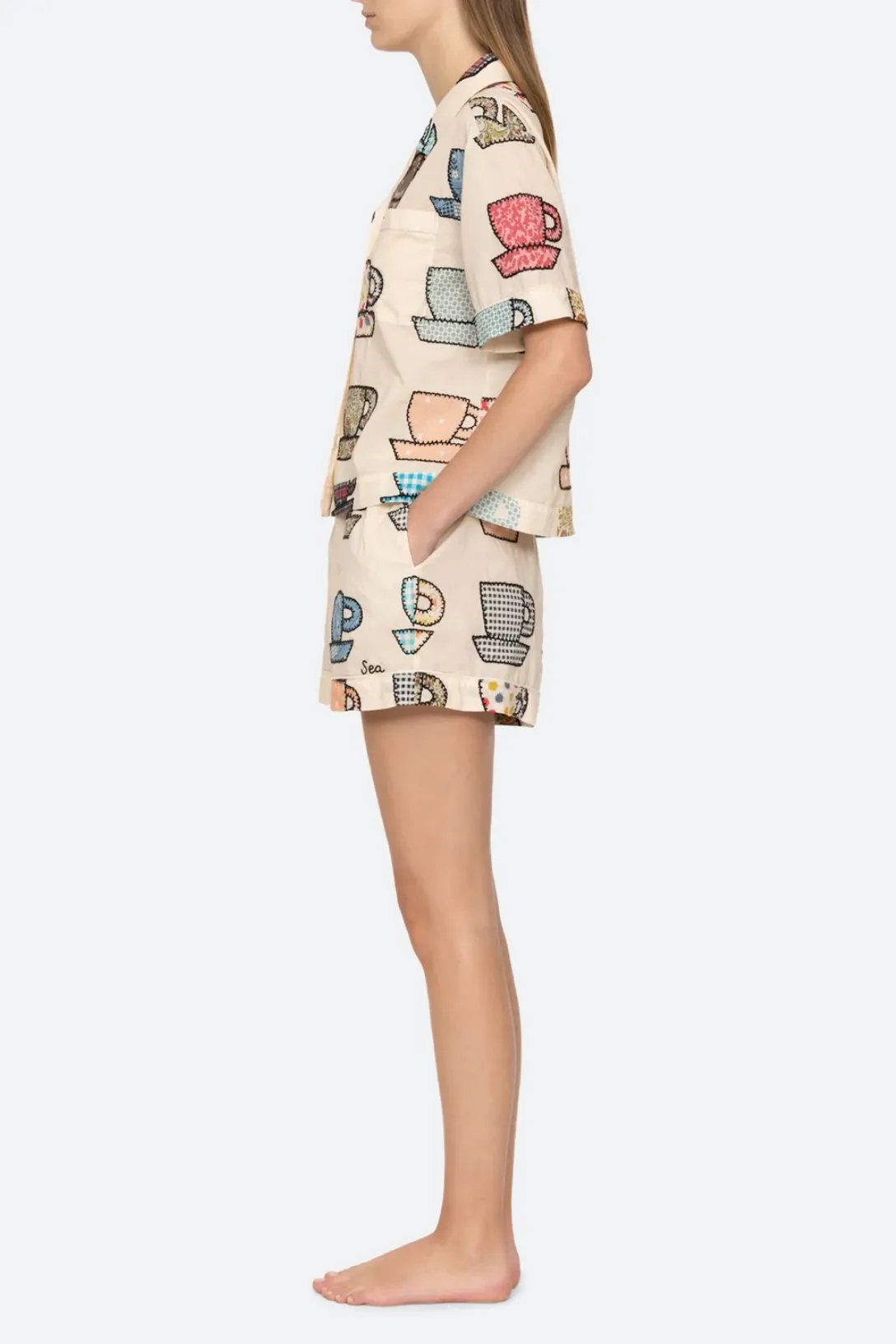 Karmen Tea Cup PJ Short Set | Multi