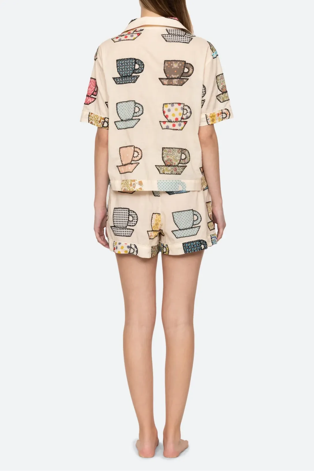 Karmen Tea Cup PJ Short Set | Multi