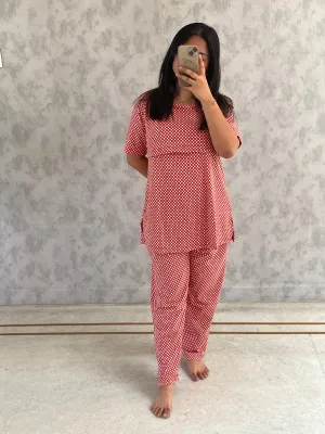 Kayal  SoftCotton Maternity Top Pant Set