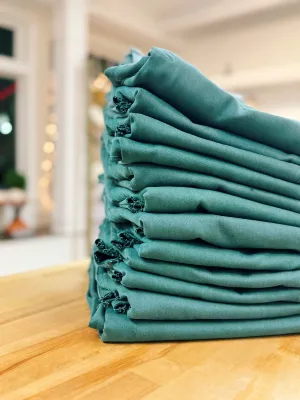 Kelsey High Rise Ankle Flare: Teal