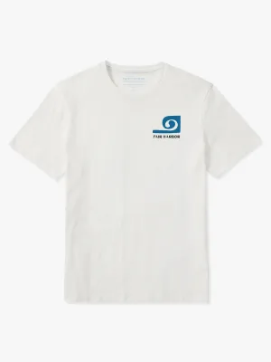 Kismet Tee | White Rolling Waves