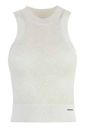 Knitted crop top