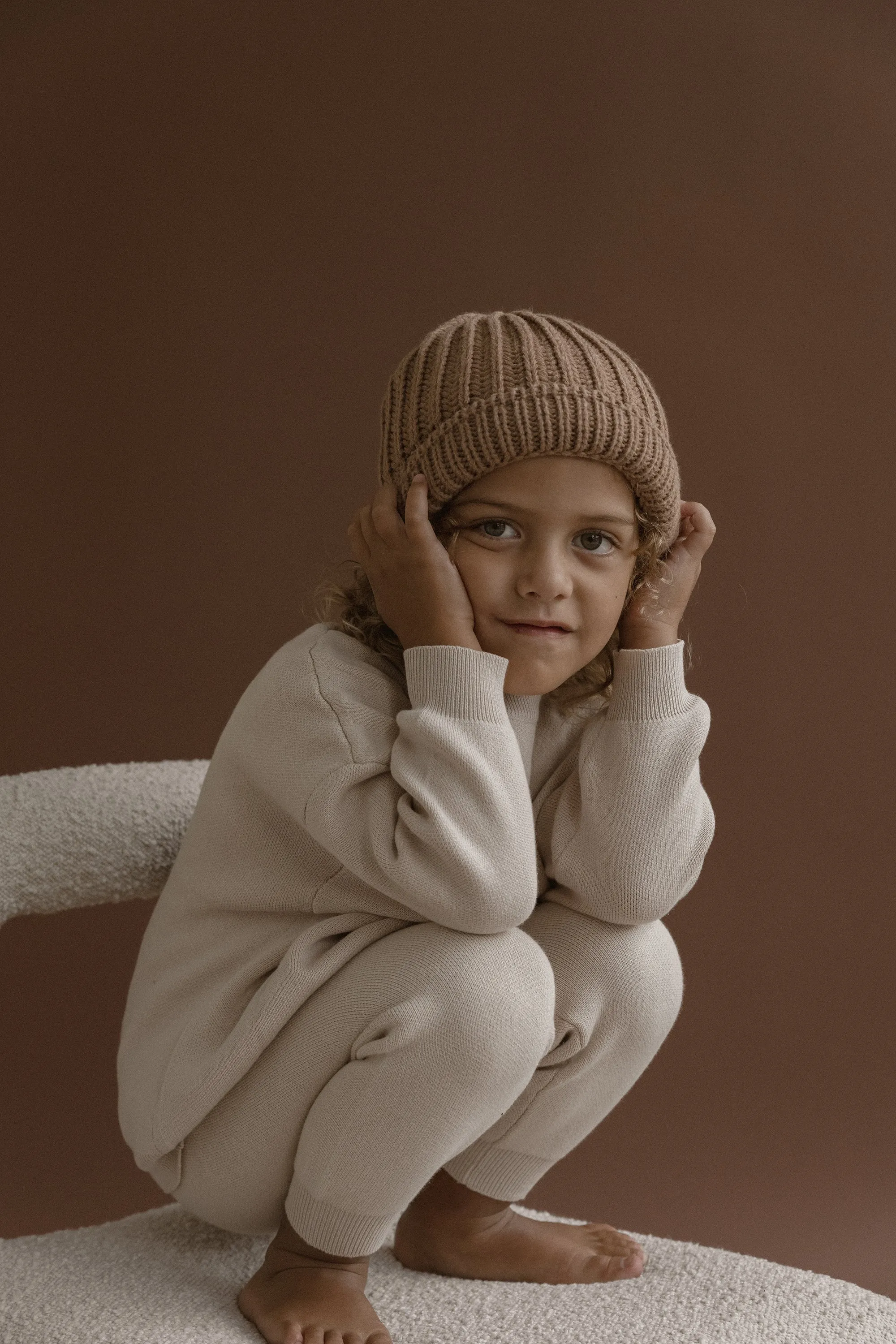 Knitted Pants - Beige