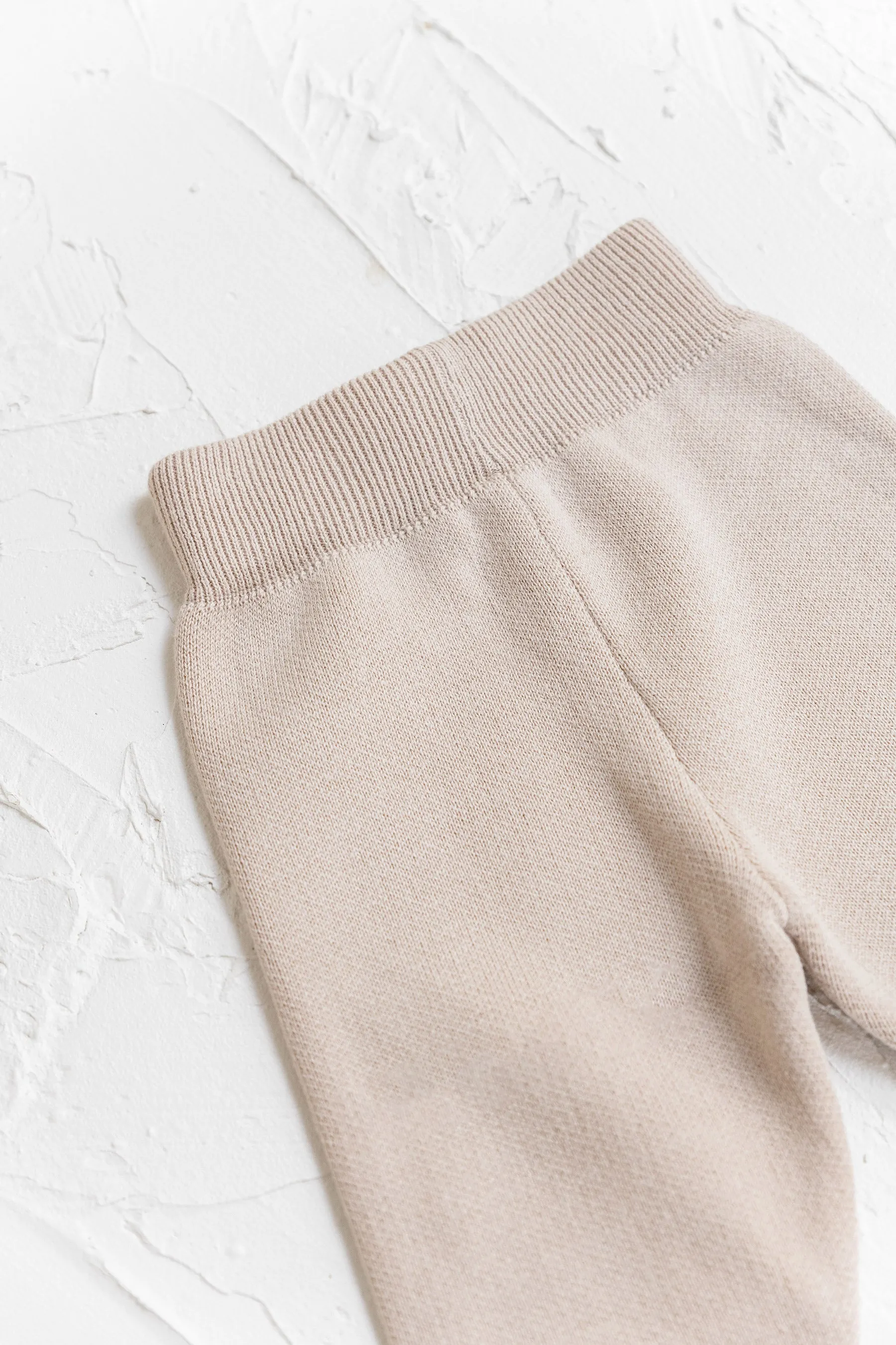 Knitted Pants - Beige