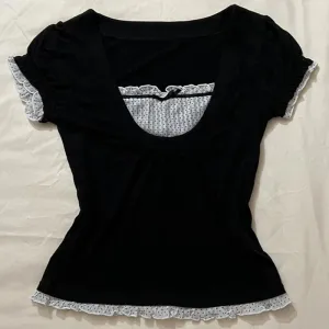Korean Kawaii Patchwork Crop Top with Square Collar