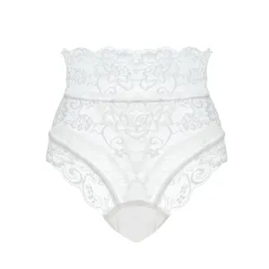 Ladies Sexy See-through High Waist Hollow out Lace Lingerie