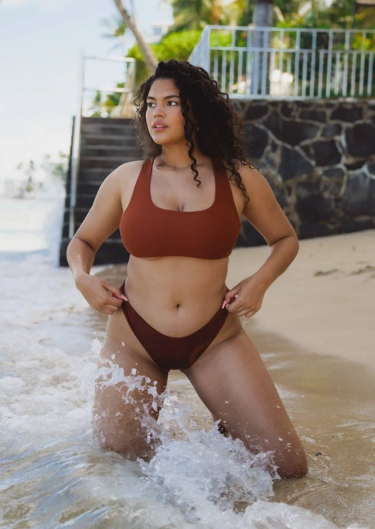 Lahaina Bikini Bottoms X Terracotta