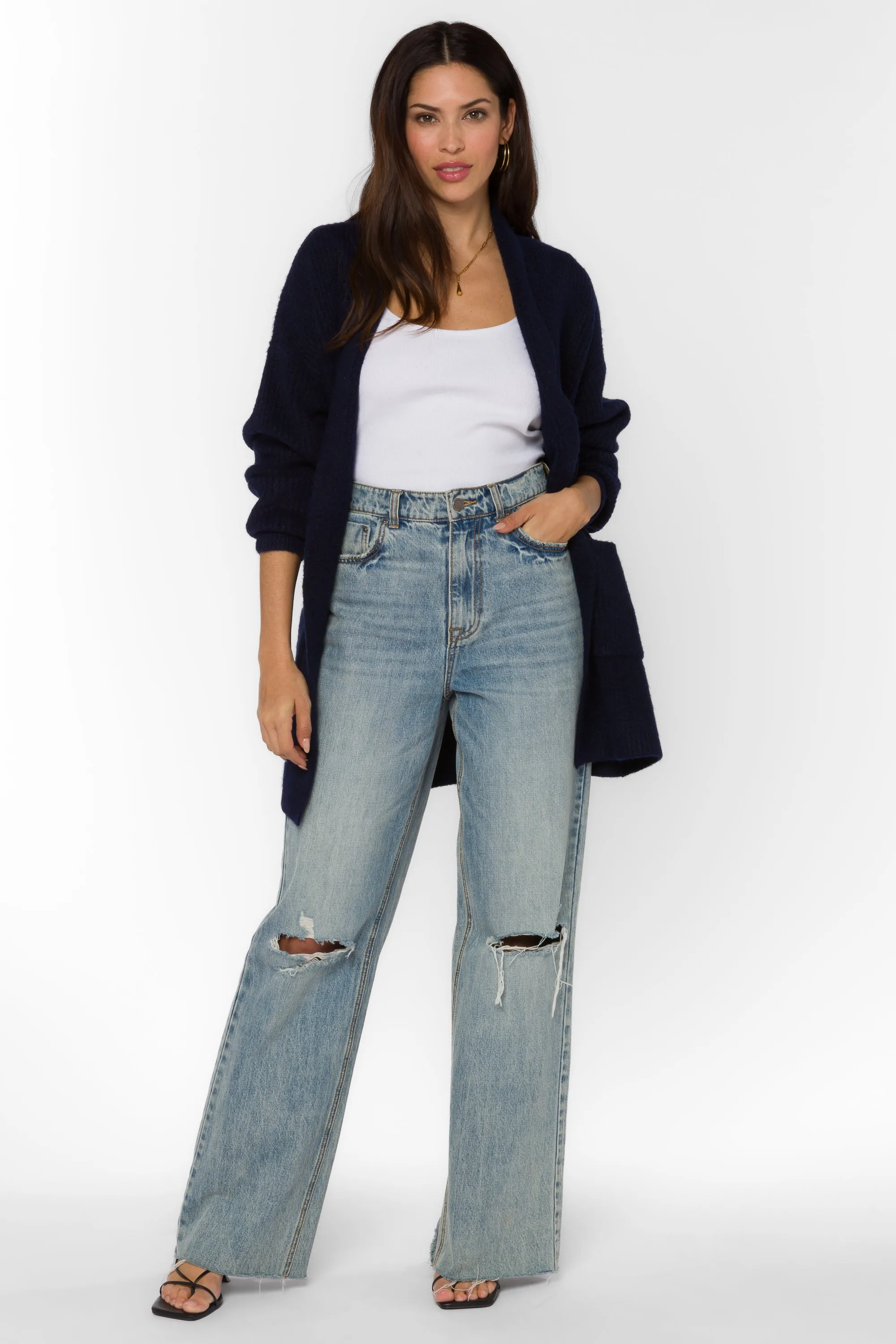 Landon Navy Sweater