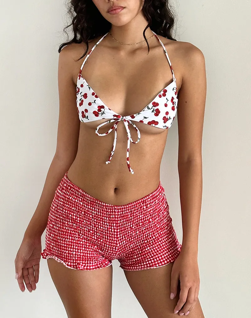 Lawa Bikini Top in Cherries