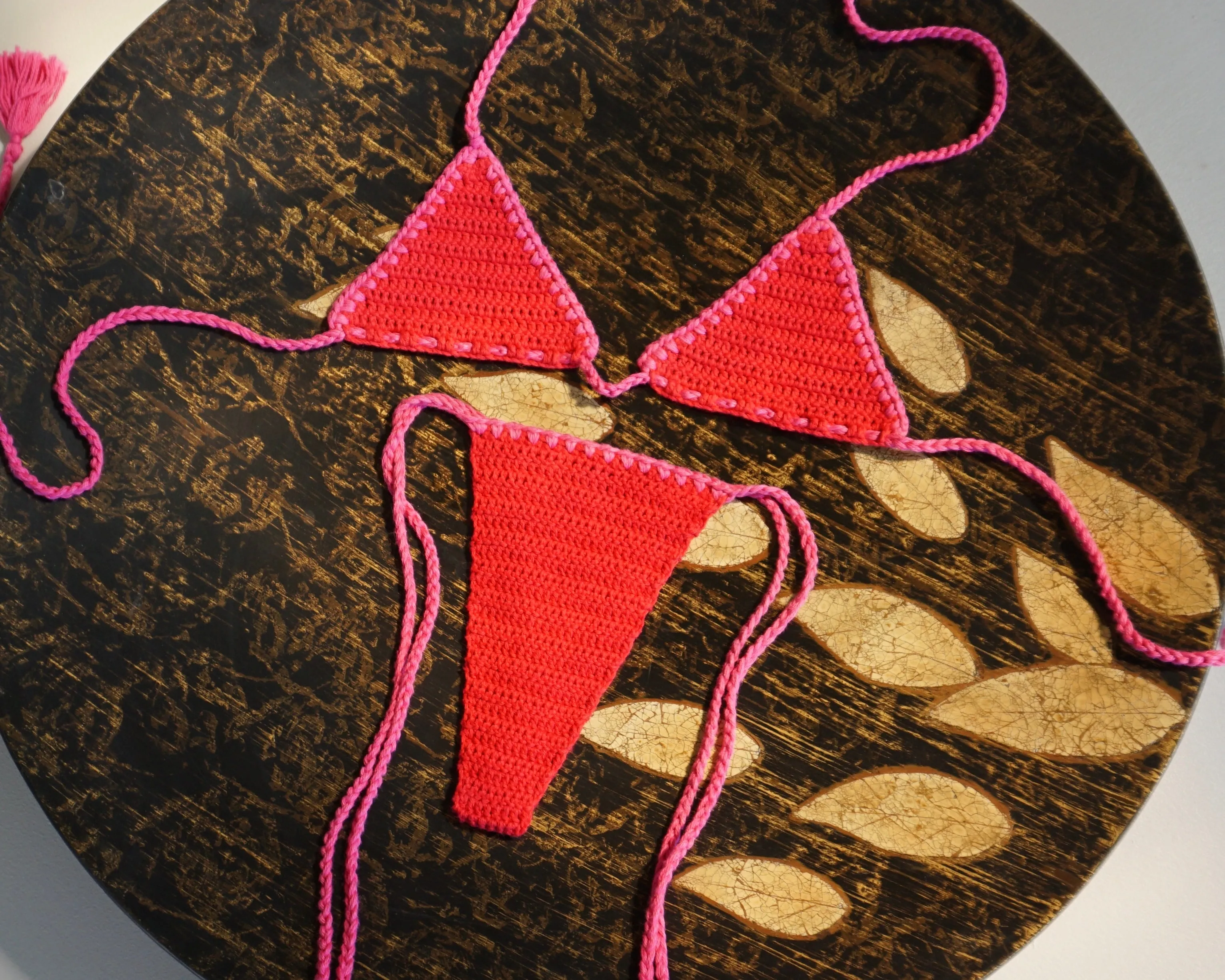 LAYIA CROCHET BIKINI BOTTOMS - SANGRIA