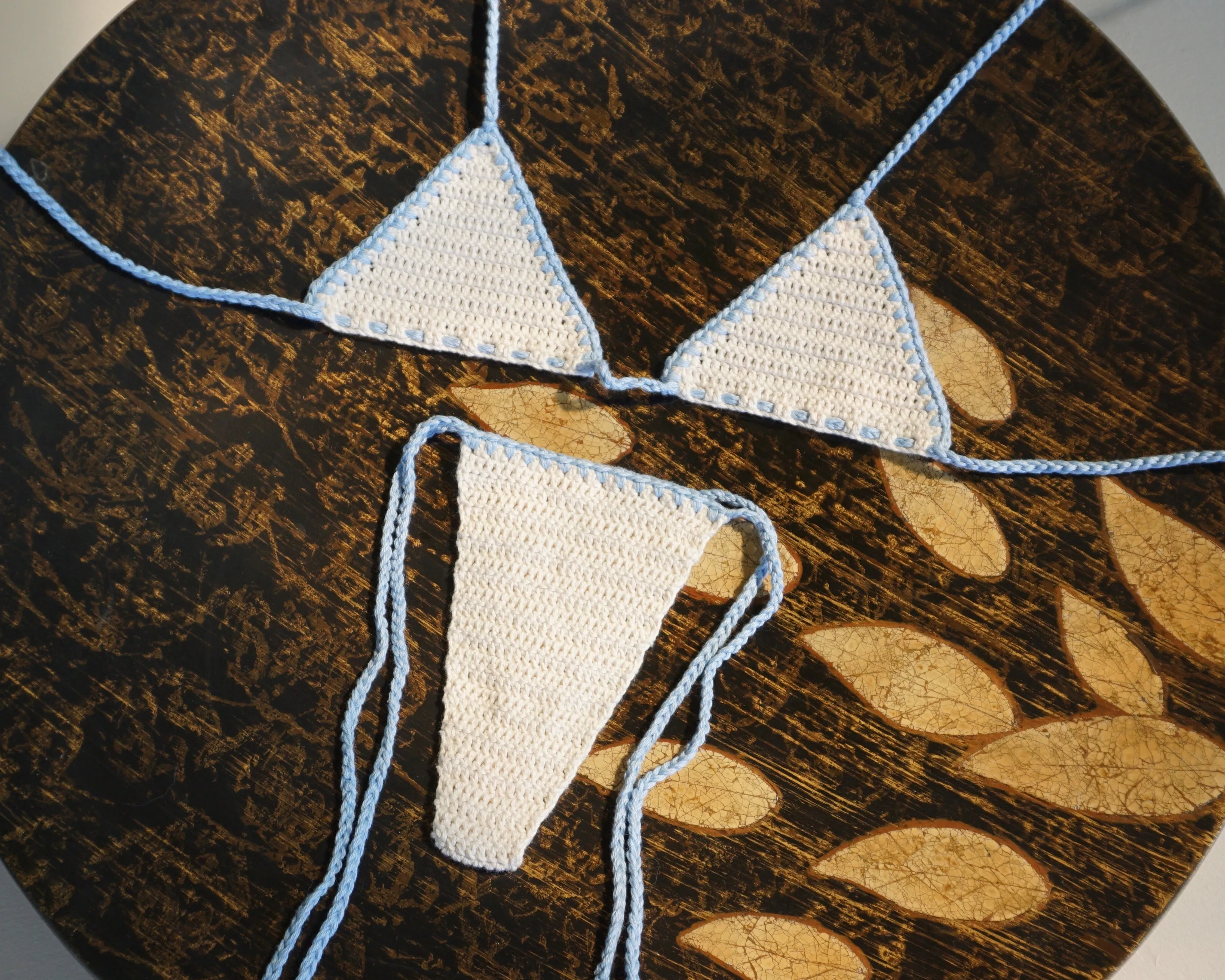 LAYIA CROCHET BIKINI BOTTOMS - SKY