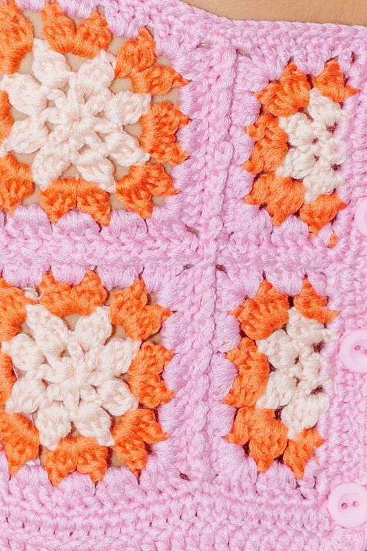 LE LIS Crochet Crop Top