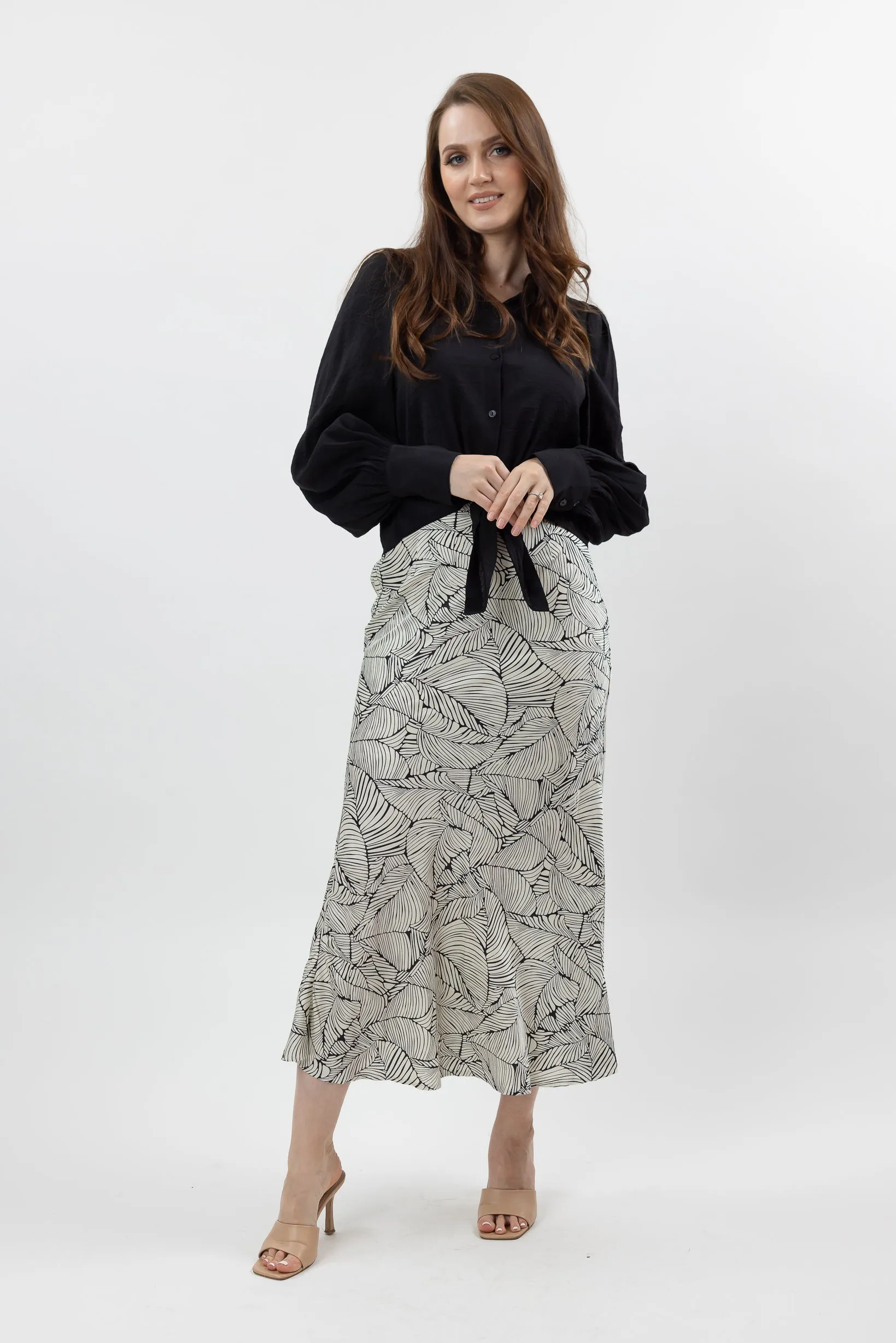 Leafy Maxi Skirt