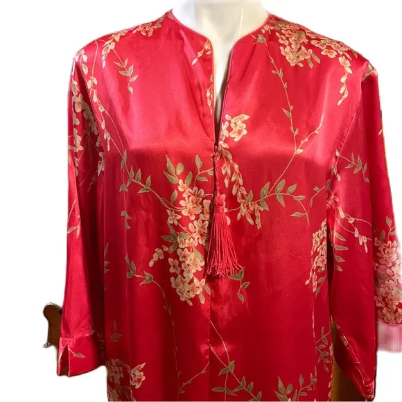 LEJABY NEIMAN MARCUS 70s vintage pink floral nightgown