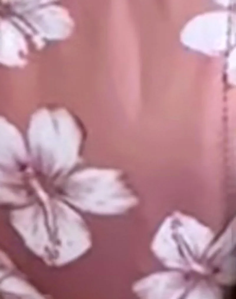 Lentra Bikini Bottom in Hibiscus Floral