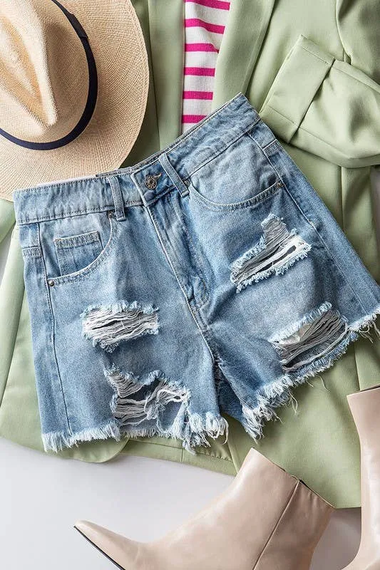 Light Destroyed Shorts