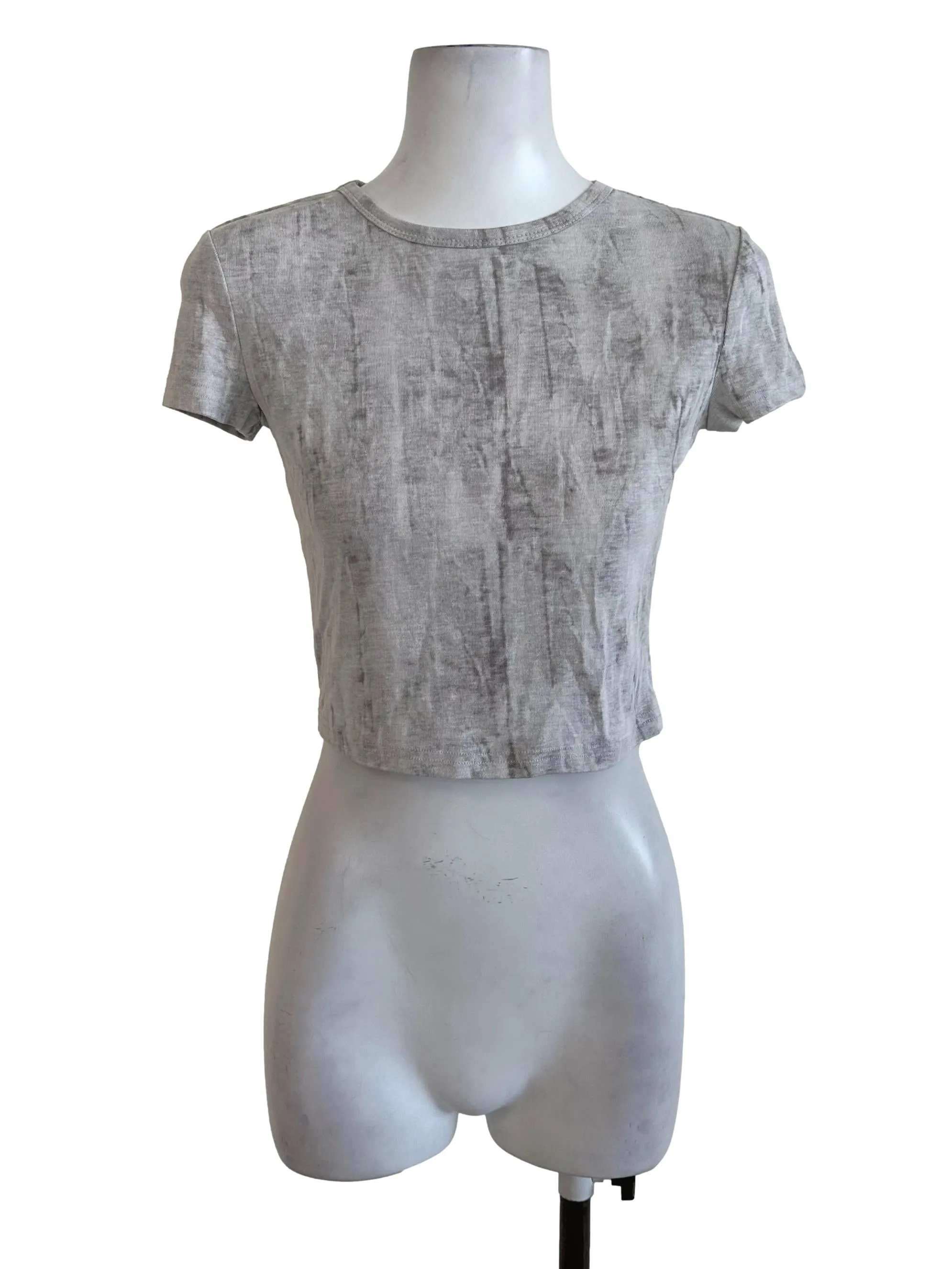 Light Grey Washed Tee Top TTR