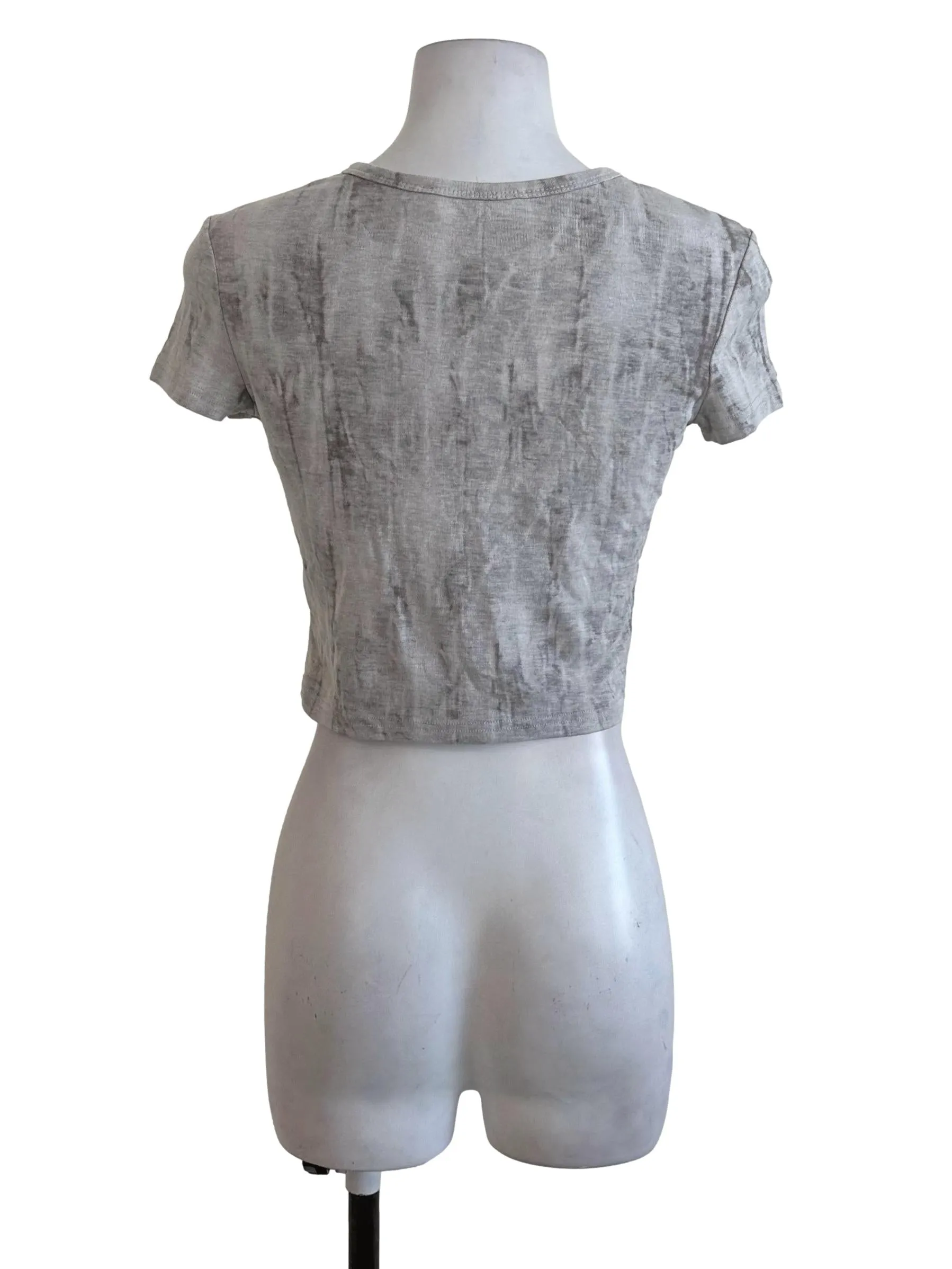 Light Grey Washed Tee Top TTR