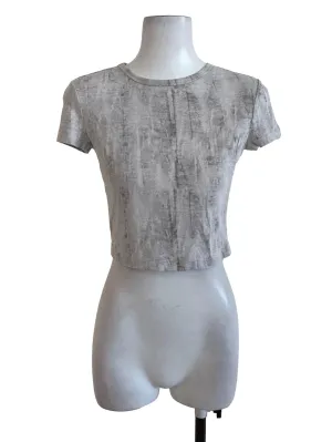 Light Grey Washed Tee Top TTR