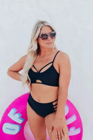 Lil' Black Bikini Two Piece Set