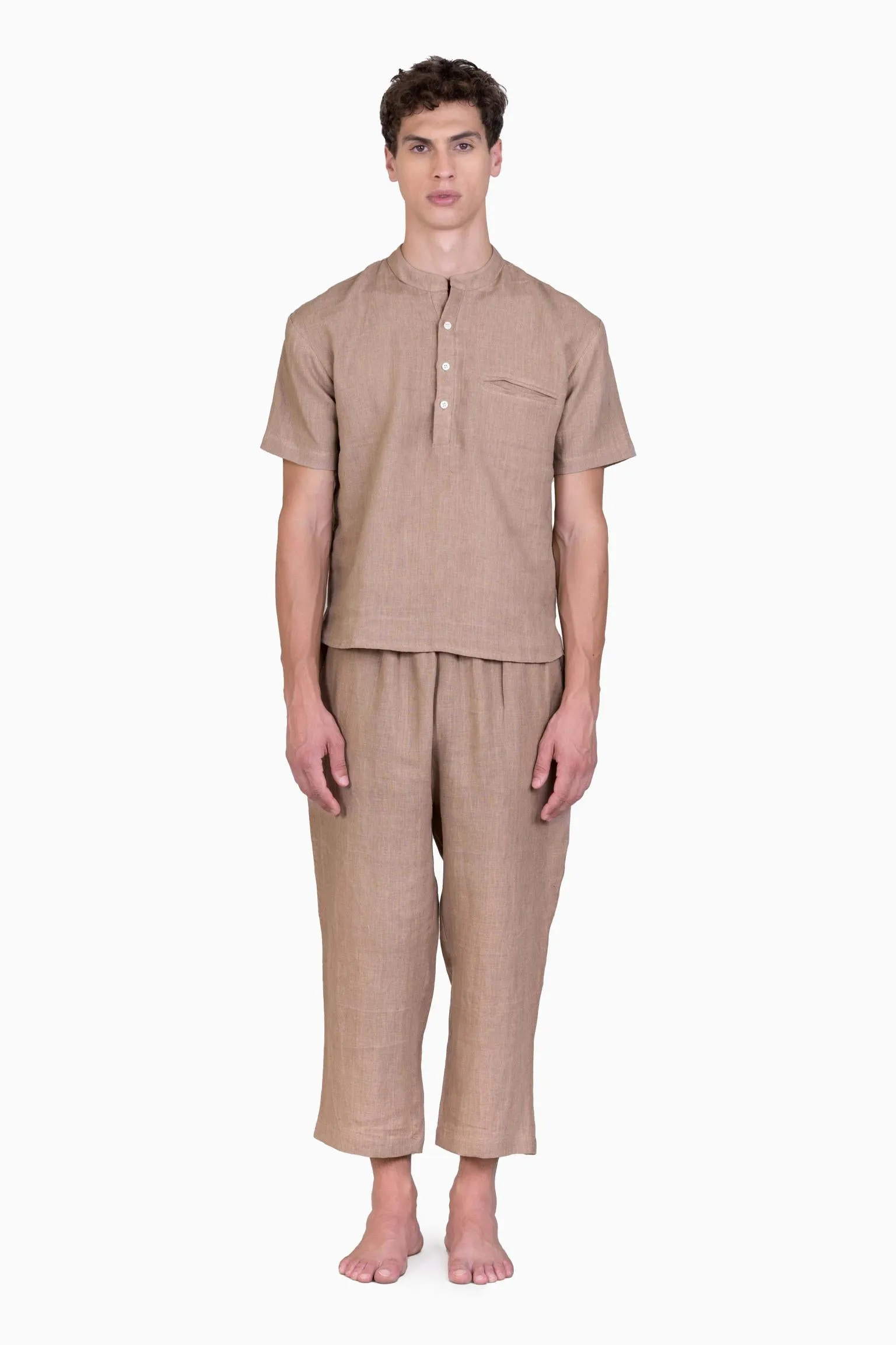 Linen Dawn Loungewear-Oatmeal