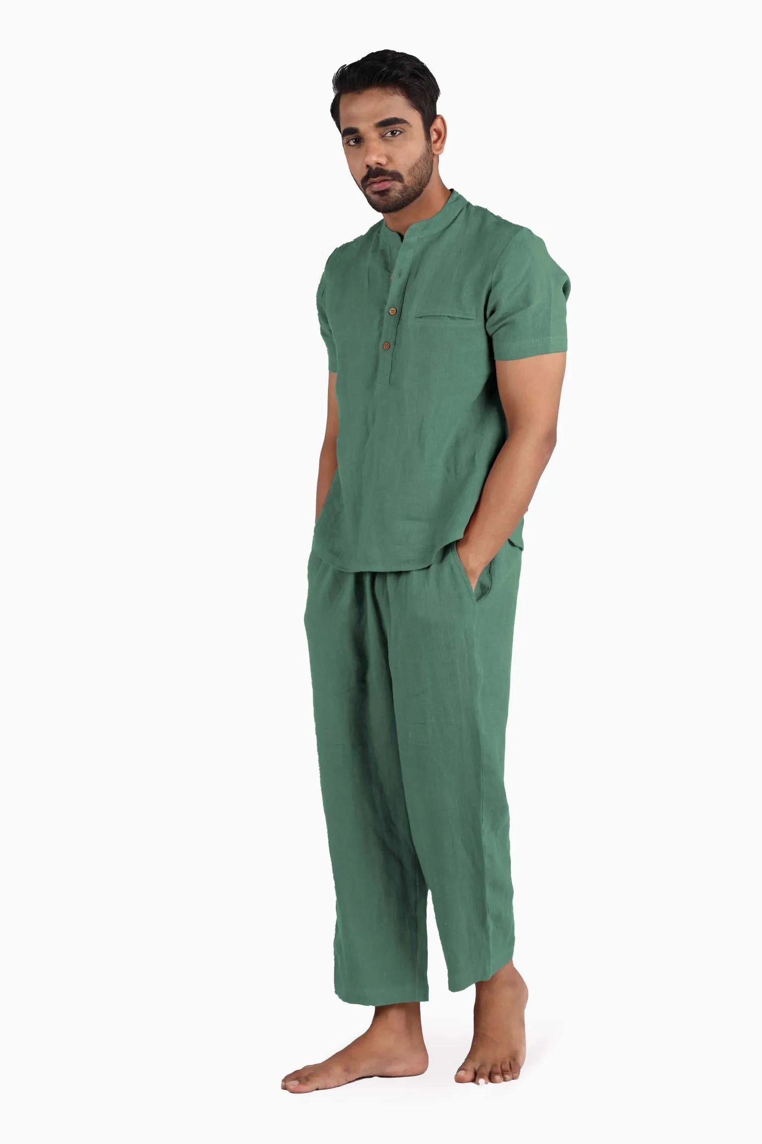 Linen Dawn Loungewear-Oatmeal