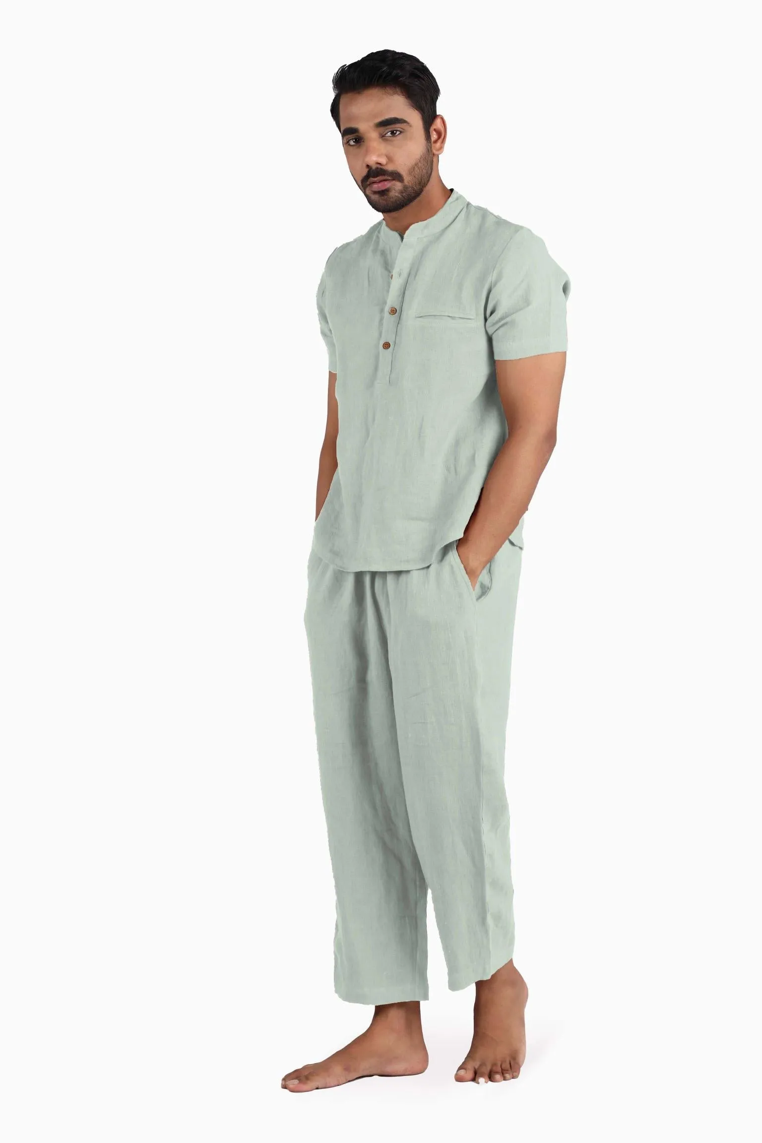 Linen Dawn Loungewear-Oatmeal