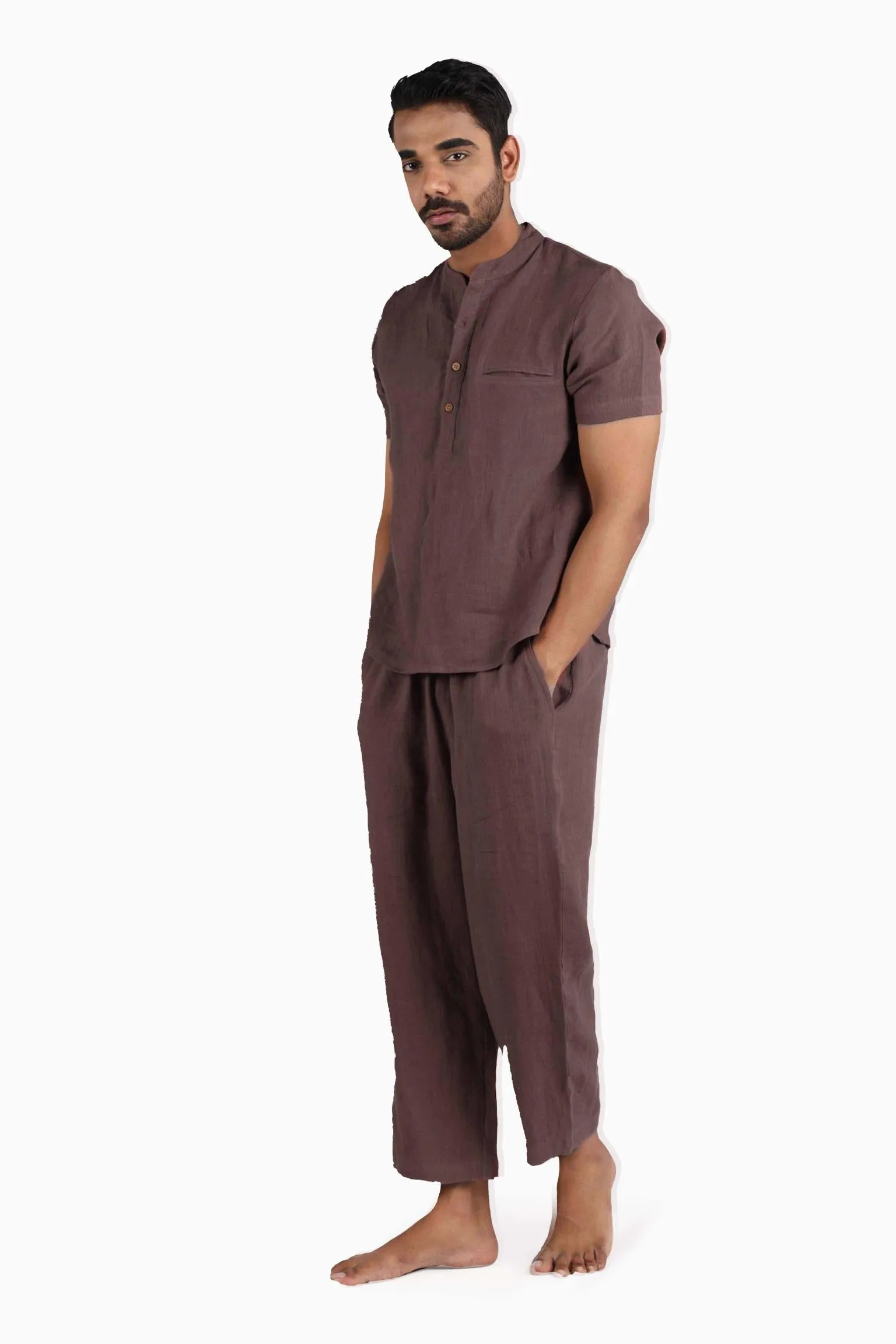 Linen Dawn Loungewear-Oatmeal