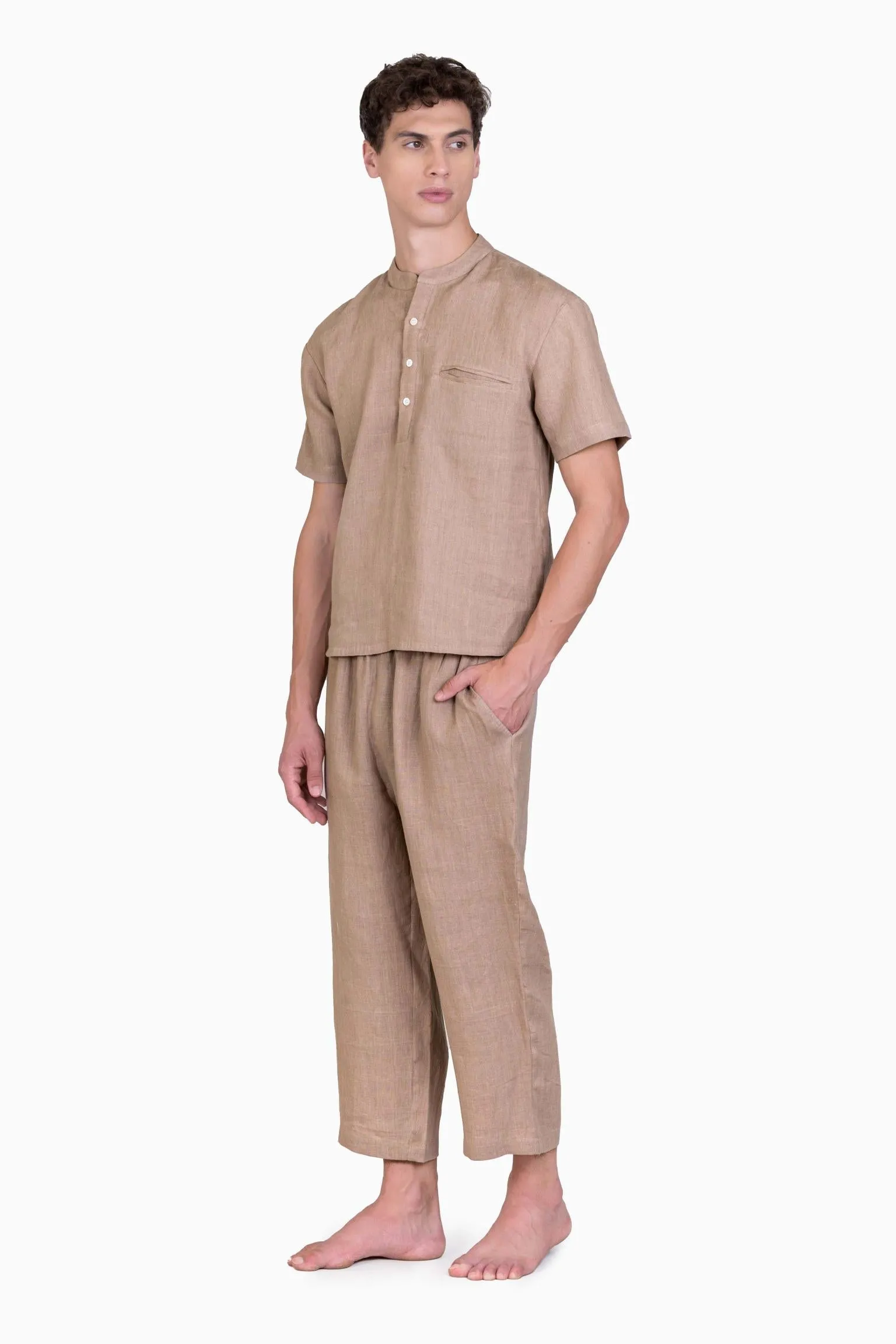 Linen Dawn Loungewear-Oatmeal