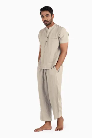 Linen Dawn Loungewear-Oatmeal