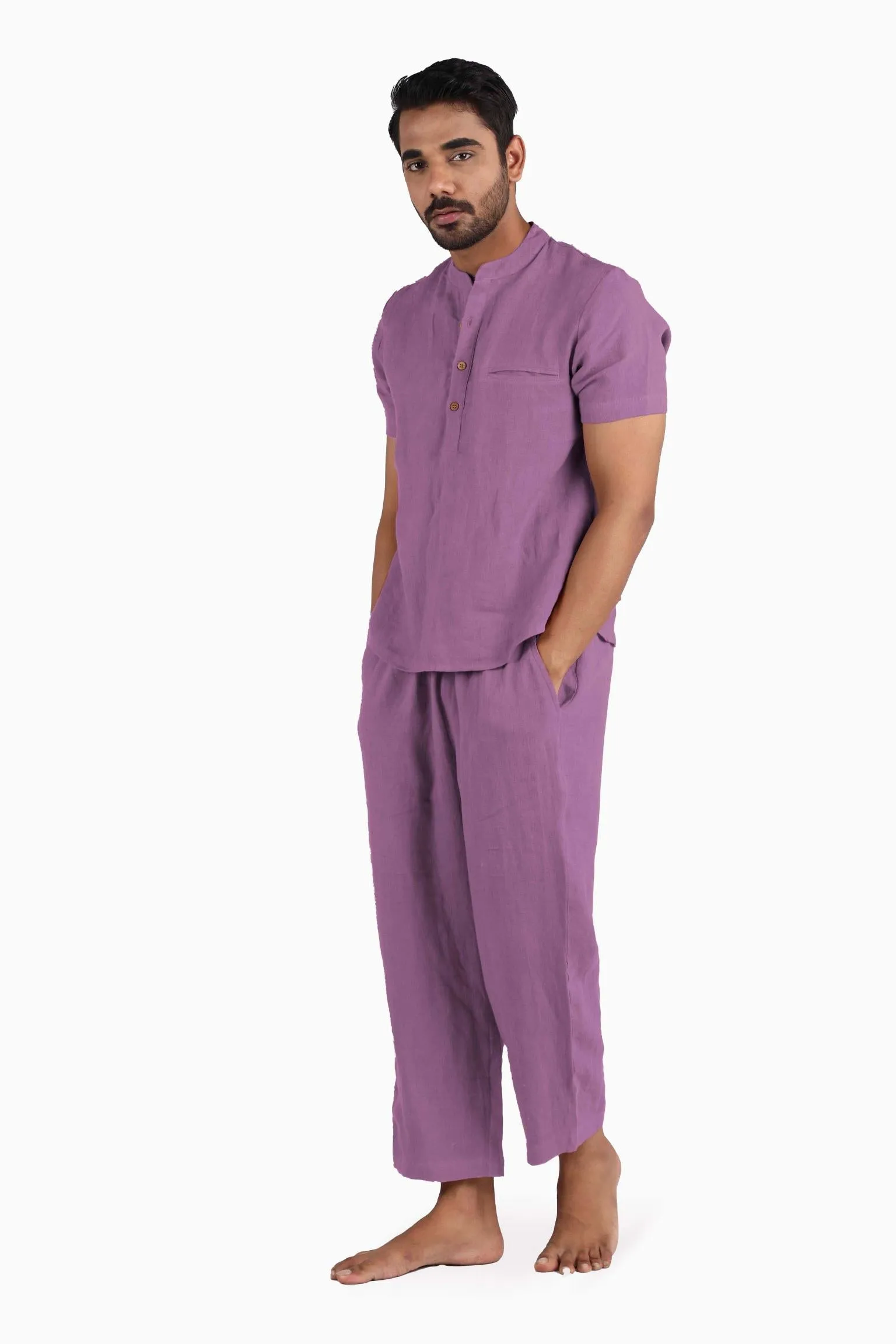 Linen Dawn Loungewear-Oatmeal